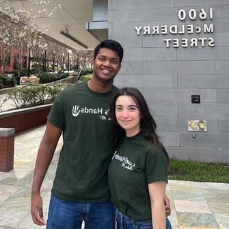 Sai Chandan Reddy with Maddie Hagerty